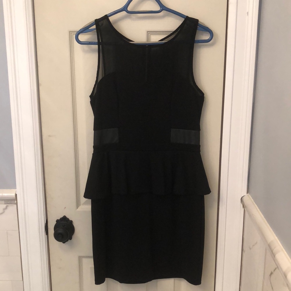 Kensie illusion peplum dress